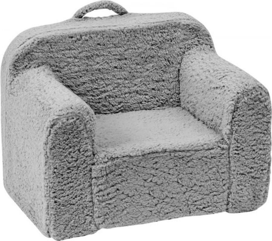 Kinderbank 460 x 635 x 520 mm kinderbank kinderkamer zachte bank speelbank gezellige hoek voor 1 kind kinderfauteuil kindermeubilair kinderstoel grijze slaapstoelen 20 kg 25D spons