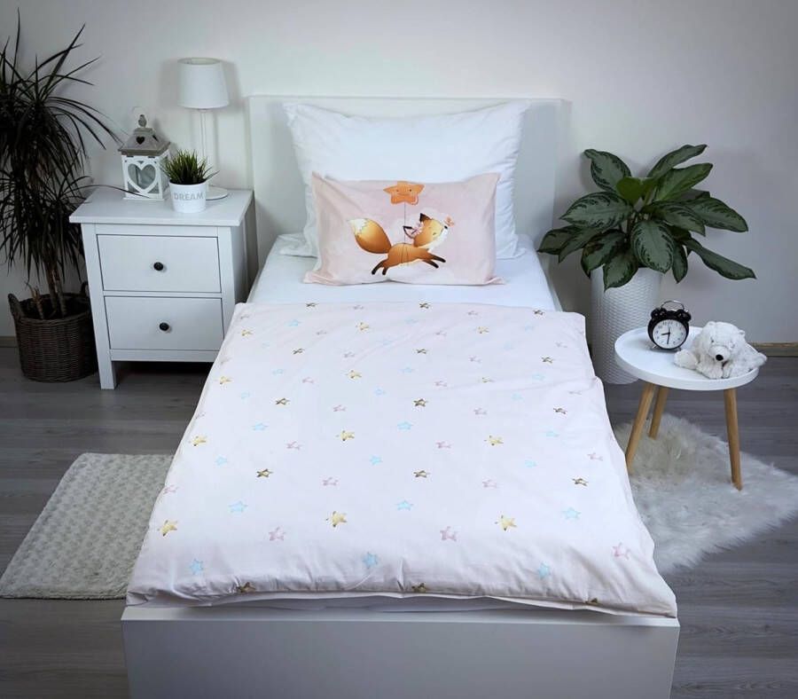 Kinderbeddengoed voor kleine kinderen babybed complete set dekbedovertrek 100 x 135 cm en kussensloop 40 x 60 cm van katoen Öko-Tex-standaard voor jongens en meisjes
