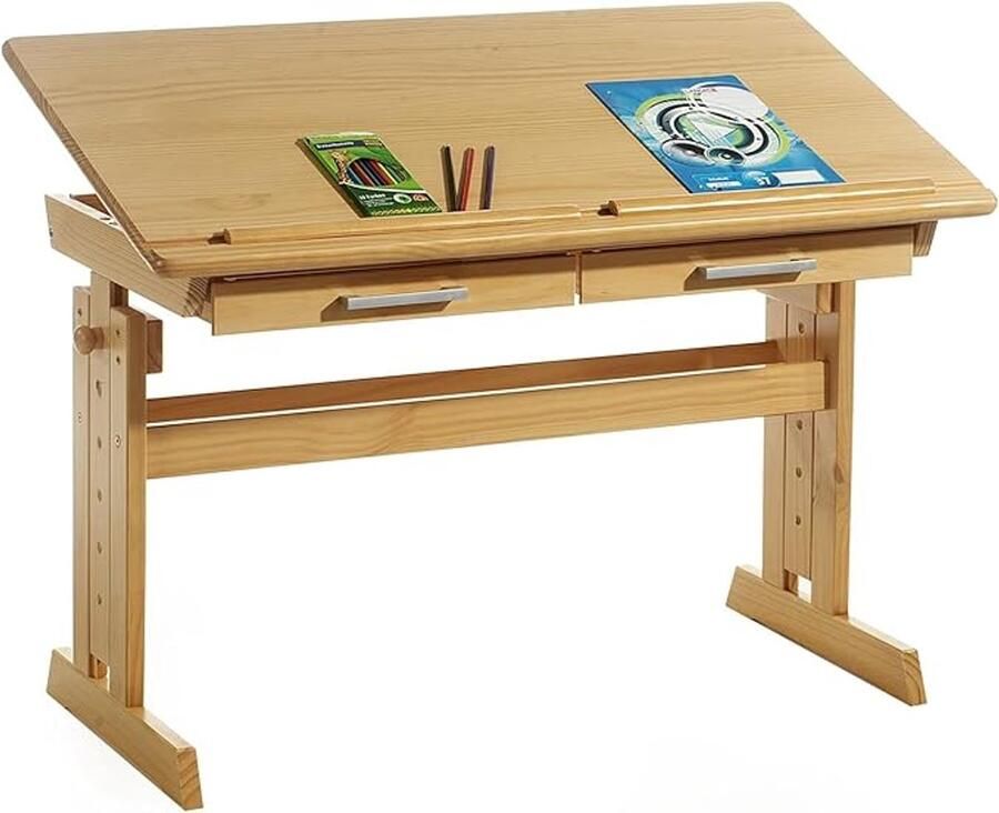 Kinderbureau Kindertafel Speeltafel Kindertafel met Stoeltjes Kindertafel en Stoeltjes Tekentafel Geel