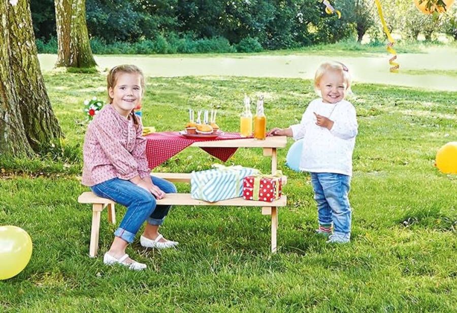 Kinderen picknicktafel set 90 x 79 x 50