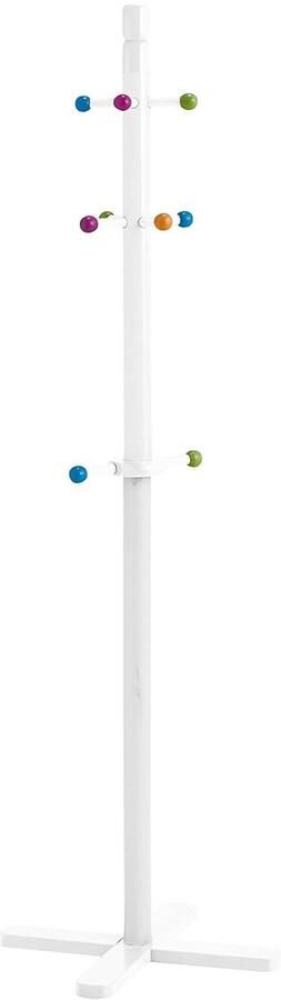 Kinderkapstok 10 haken MDF 38x38x124 cm