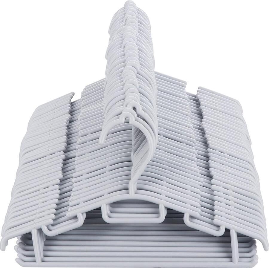 Kinderkleerhangers 60 stuks kleerhangers kinderen babykleerhangers baby lengte 30 cm kunststof hangers opslag voor kledingkast kast kleding in grijs