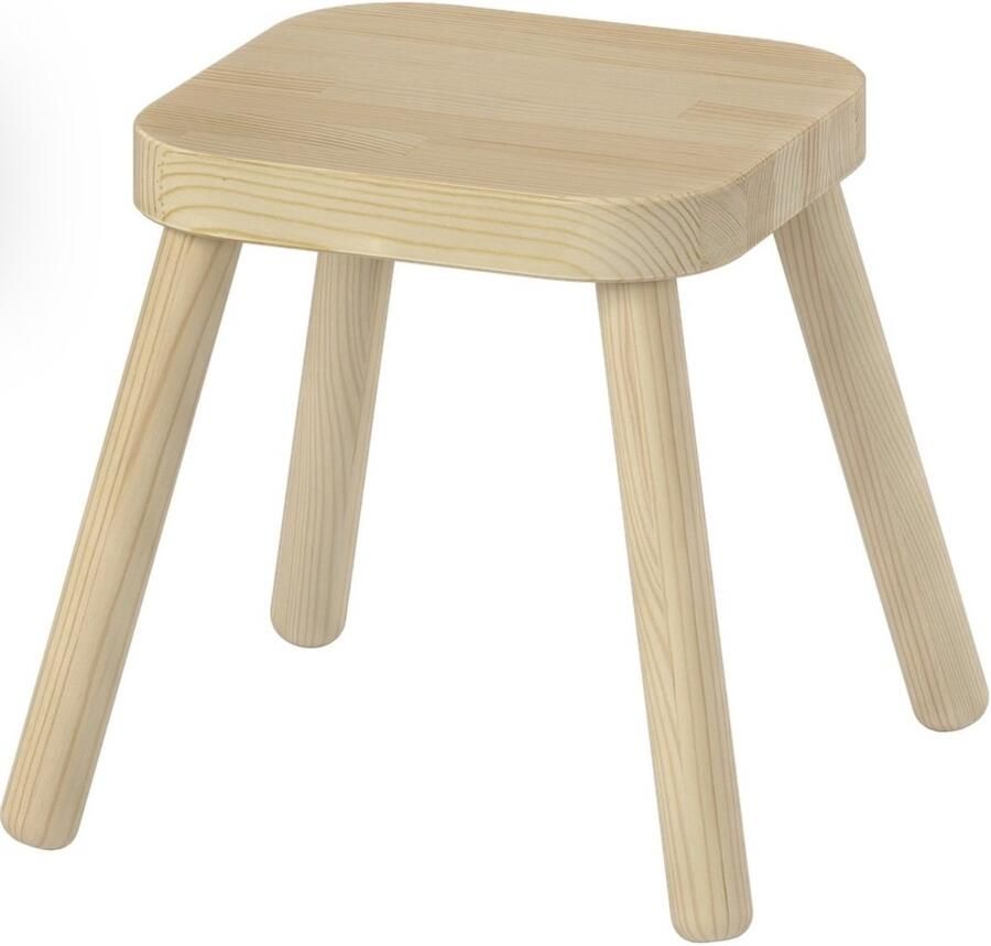 Leen Bakker Kruk Quincy teak 36x40x30 cm - Foto 1