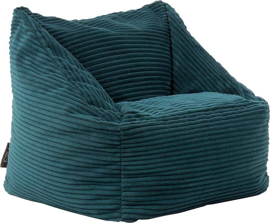 Kinderstoel Beanbag Teal Green Corduroy stof Inclusief vulling Comfortabel meubilair voor kinderen Speelkamer Kinderkamer