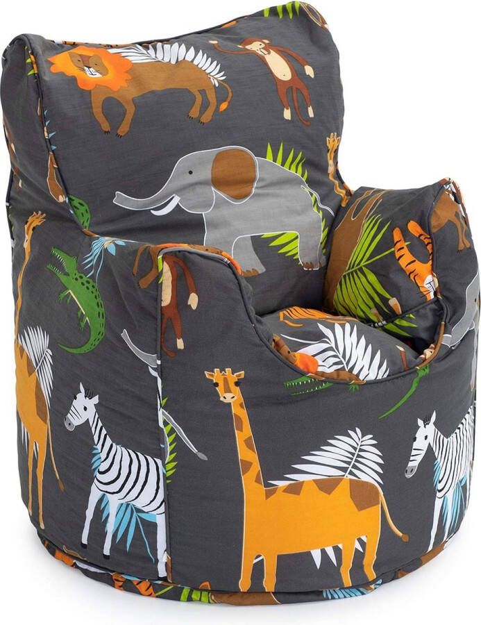 Kinderstoel Comfortabel kindermeubilair Zachte kindveilige zitbank voor speelkamer Ergonomisch ontworpen zitzak (Afrika)