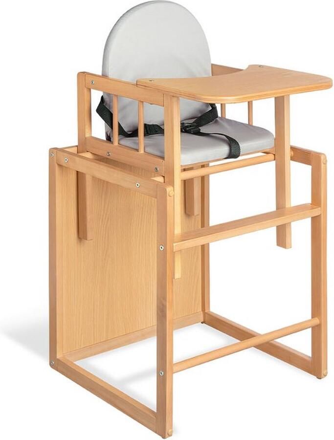 Rootz Living Rootz Kinderstoel Lene Converteerbare kinderstoel Houten kinderstoel Waterdichte hoes 47 cm x 55 cm x 88 cm