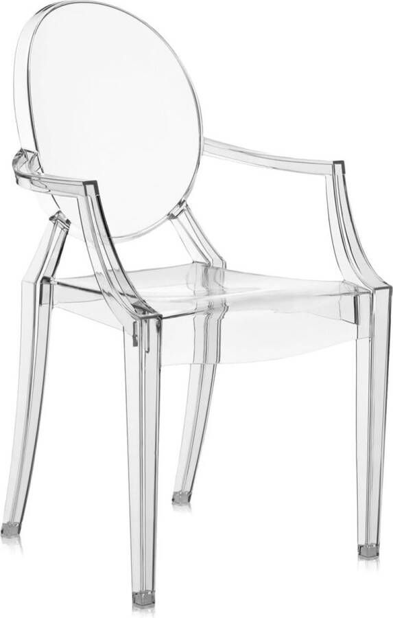Kinderstoel plastic transparant 39 x 63 x 37 cm