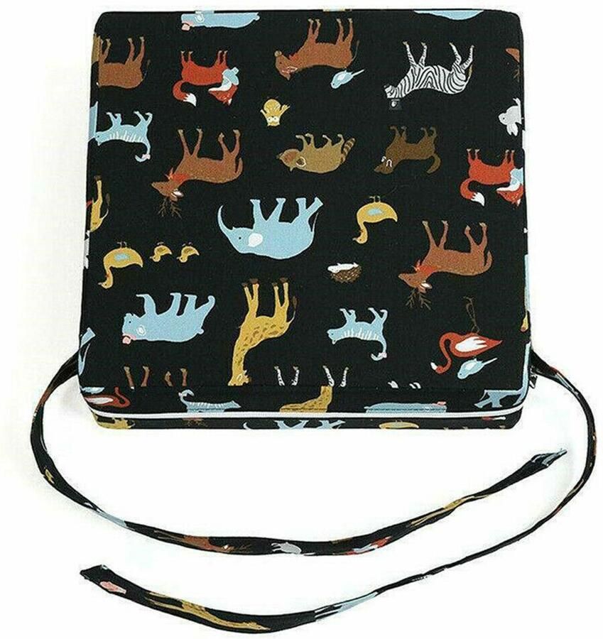 Kinderstoel zitkussen veiligheidsverhoger placemat verstelbare mat zwart