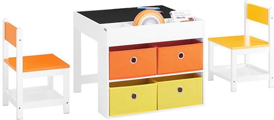 Kindertafel en stoel set kinderdesk speelkamer meubels dubbele oppervlaktetafel 60x50x60cm tabel 30x50x32cm stoel