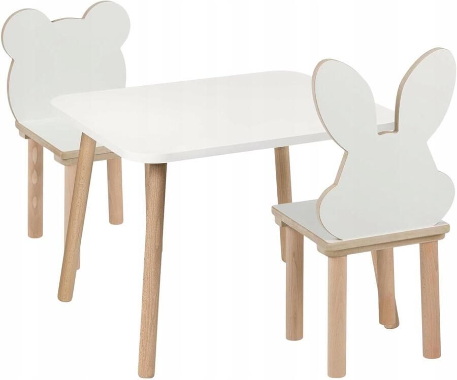 Kindertafel met 2 Stoelen Veilig en Kindvriendelijk Set van 1