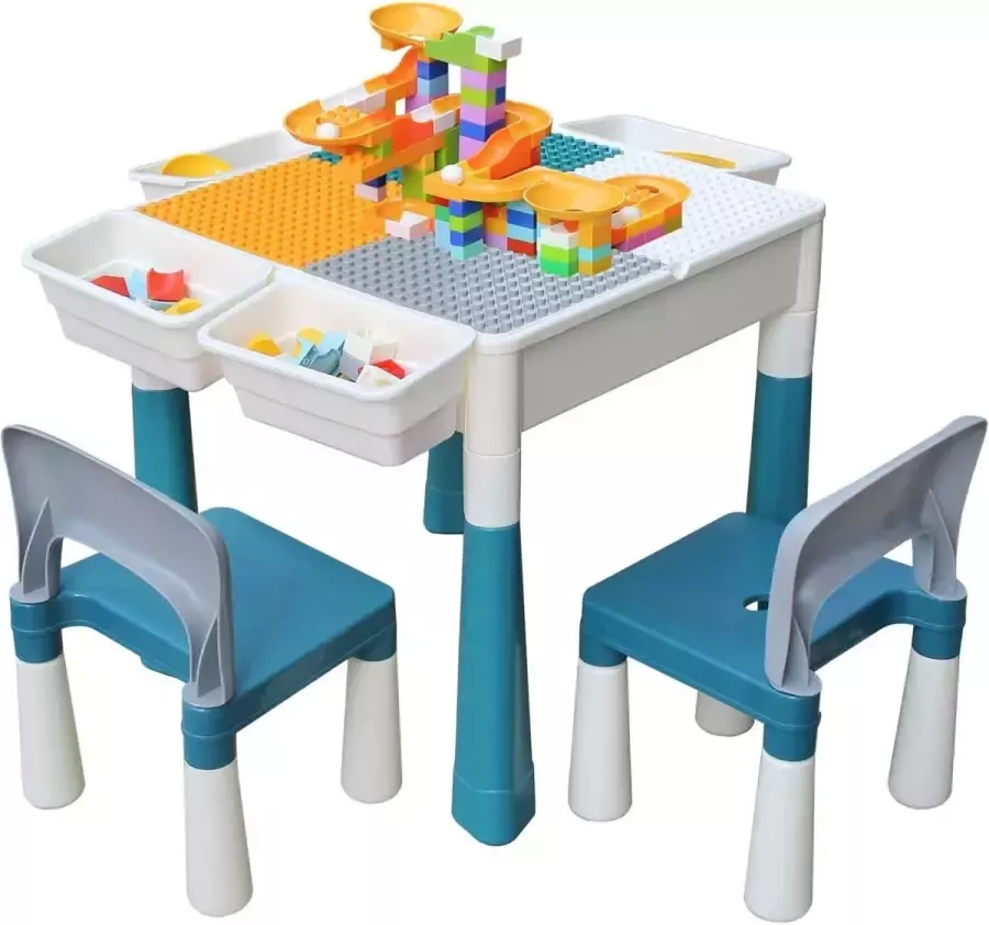 Kindertafel met stoelen – kindertafeltje – kinderkamer – duurzaam ‎65 x 15 x 52 cm