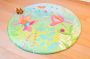 Kindertapijten.be Kindertapijt Met Fee Rond 130cm diameter Ultrazacht Anti-slip Wasbaar Tapijt Kinderkamer Tapijt Kinderen Mat Kinderkamer Kindermat Vloerkleed Kinderkamer Speelmat Speeltapijt Speelkleed - Thumbnail 2