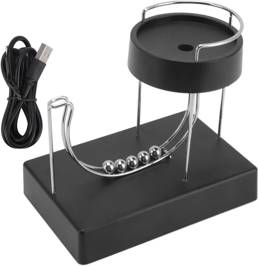 Kinetische Kunst Huisdecoratie Automatische Swingende Perpetual Motion Machine voor op Bureau Rollende Bal Natuurkunde Gadget Thuis en Kantoor Desktop Accessoire