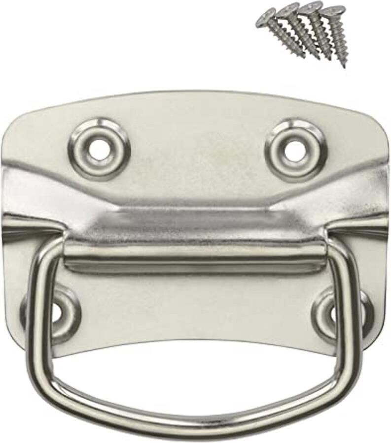 Kistgrepen Staal Scharnierend Inclusief Bevestigingsmateriaal (100 x 70 mm)