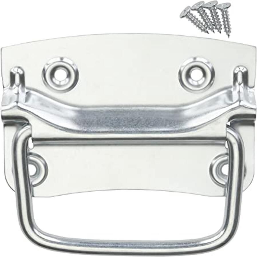 Kistgrepen van staal Inklapbare handgrepen voor kisten en meubels (120 x 80 mm)