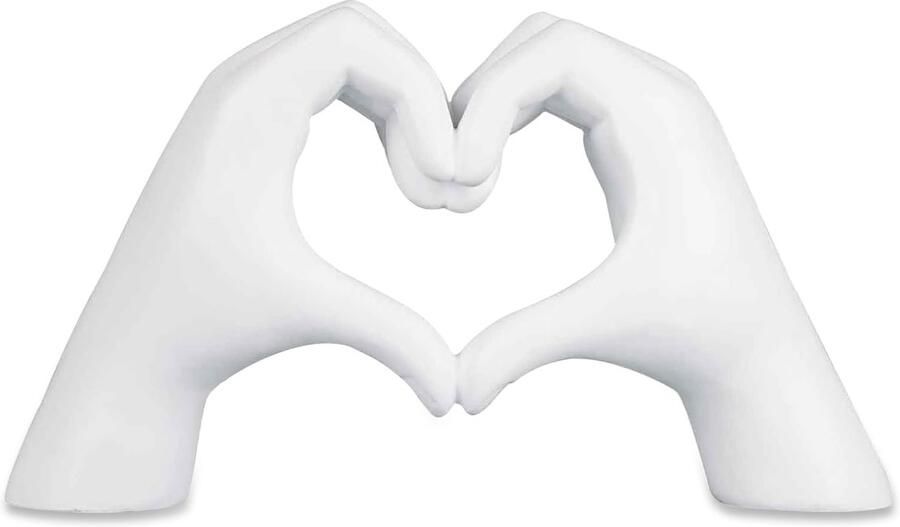 Kityemo Wit Hars Hart Handen Sculptuur Moderne TV Kast & Plank Decoratie Scandinavische Woonkamer Accent Aanpasbare Wandkunst Cadeau