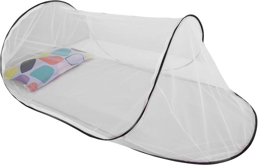 Klamboe Bed Opvouwbaar Klamboe L200x H56x B80cm Pop-Up Klamboe Bed Klamboe Tent Muskietennet Cupola Klamboe Bedtent Pop-Up Anti-Muggen Geen Installatie Nodig