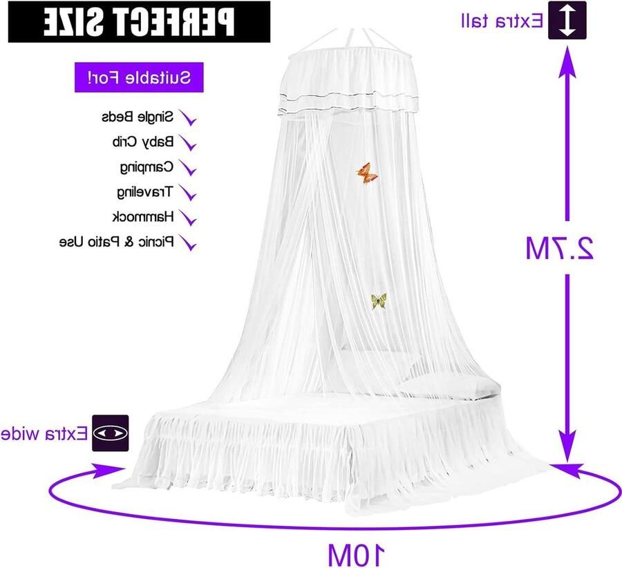 Klamboe bedhemel meisjes dubbele kinderhemel muggennet prinses kinderen prinses accessoires decoratie kinderkamer bed Canopy