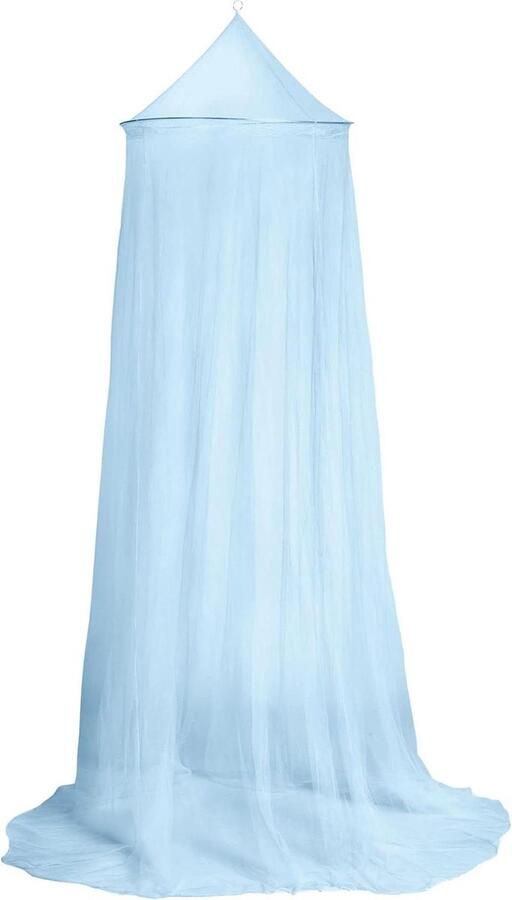 Klamboe Muggennet voor babybedden eenpersoonsbedden tweepersoonsbedden rond blauw