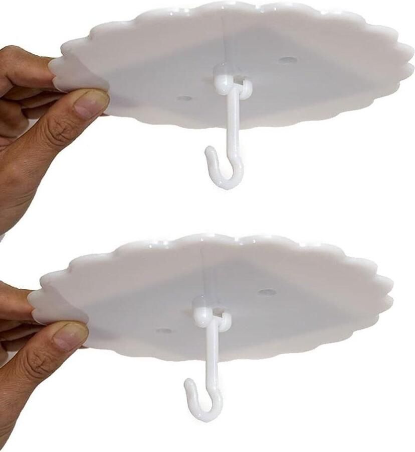 Klamboe Plafond Haken Super Lijm Koepel Klamboe Bed Luifel Thuis Eenvoudig te Installeren Nagelvrije Haak (7IN 2 set)