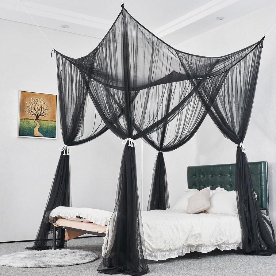 Klamboe tweepersoonsbed 200 x 180 x 240 cm opvouwbaar reis muggennet draagbaar bedhemel