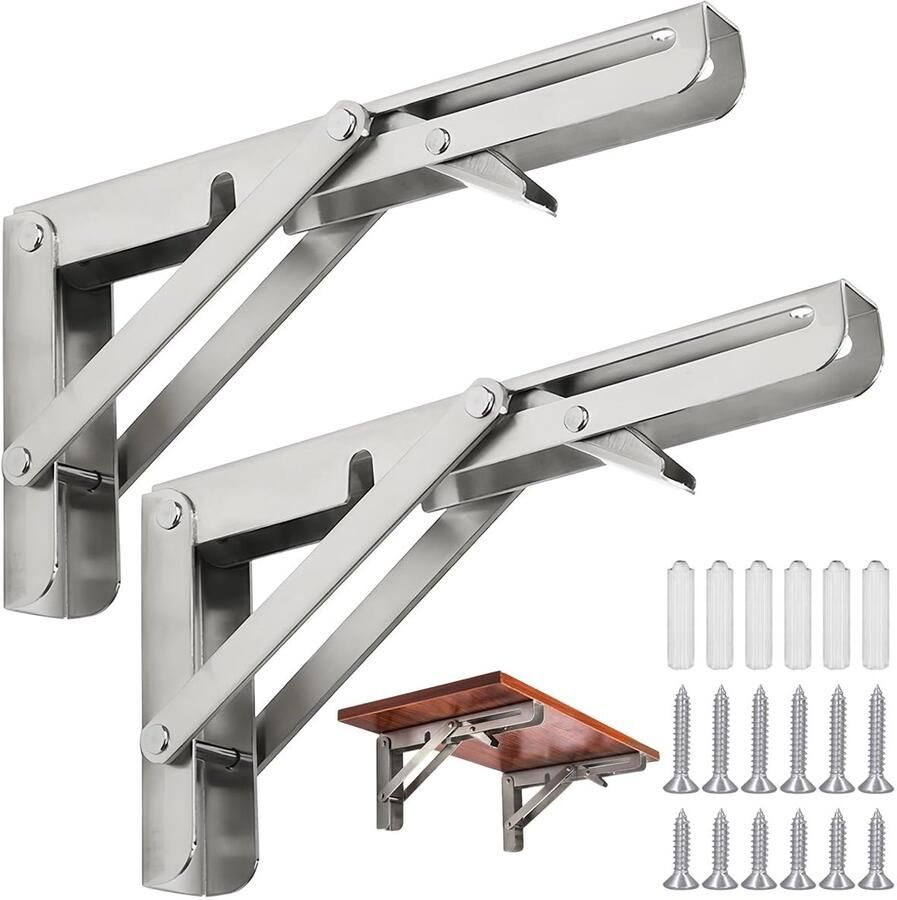 TheLau Ruimtebesparende Zware Klapconsole voor Wandmontage met Multifunctionele Toepassingen