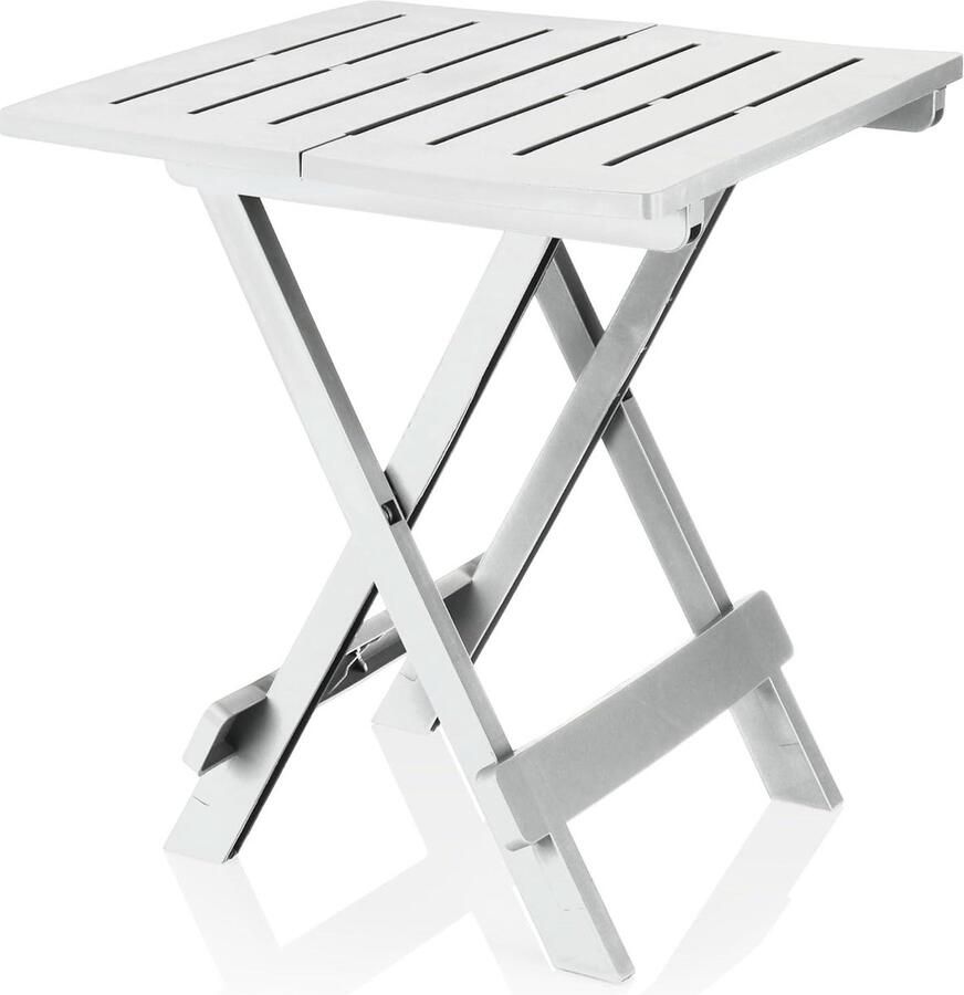 Klaptafel van kunststof bijzettafel voor tuin terras en balkon ruimtebesparende tuintafel voor op de camping met opvouwbaar ontwerp COM-FOUR bijzettafel buiten