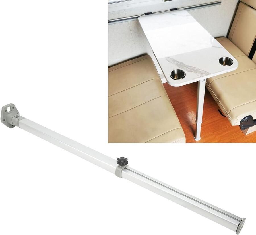 Allecto Plus Verstelbare Telescopische Tafelpoot 560-930 mm Aluminium Ondersteuningspoot voor Camper Boot Jacht