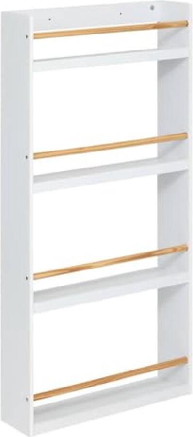 Klassieke Boekenkast met 4 Etages in Wit