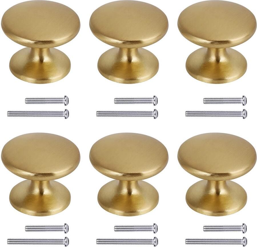 Ibenzoa Verfijn uw interieur met deze hoogwaardige messing kastgrepen – 6 stuks