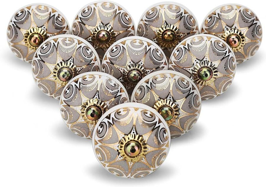 Klassieke Handgemaakte Keramische Knoppen in Bohemian Stijl voor Meubels