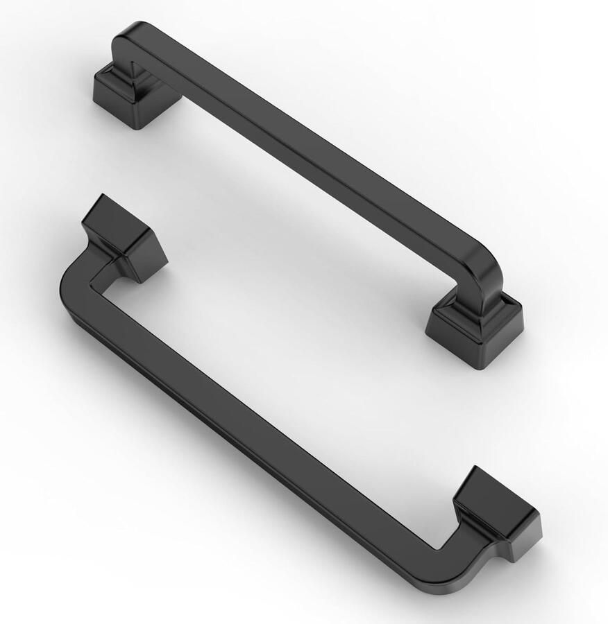 Klassieke keukenkastgrepen 10 stuks zwart zinklegering 128 mm