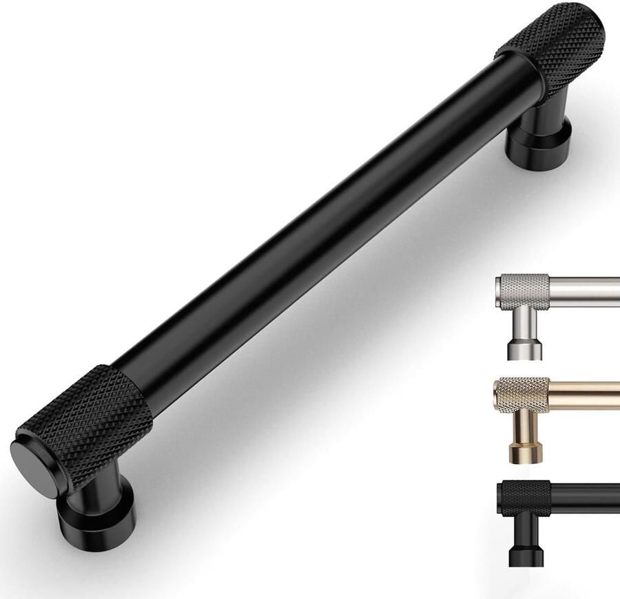 Ibenzoa Zwart Kastgrepen Set van 10 Stuks met 160 mm Gatafstand Voor Keuken en Meubels