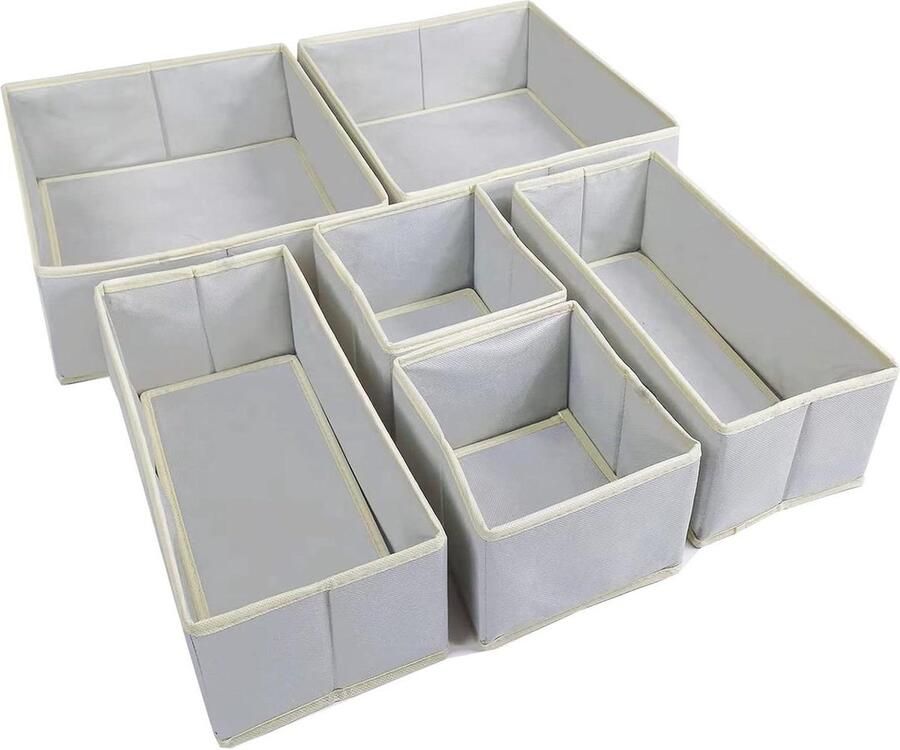 Kleding lade organisatoren lade verdelers voor kleding 6 stuks opvouwbaar