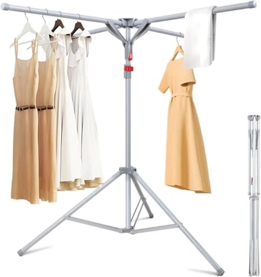 Kleding Luchter Droogrek Opvouwbaar voor Indoor en Outdoor Gebruik met Verstelbare Hoogte