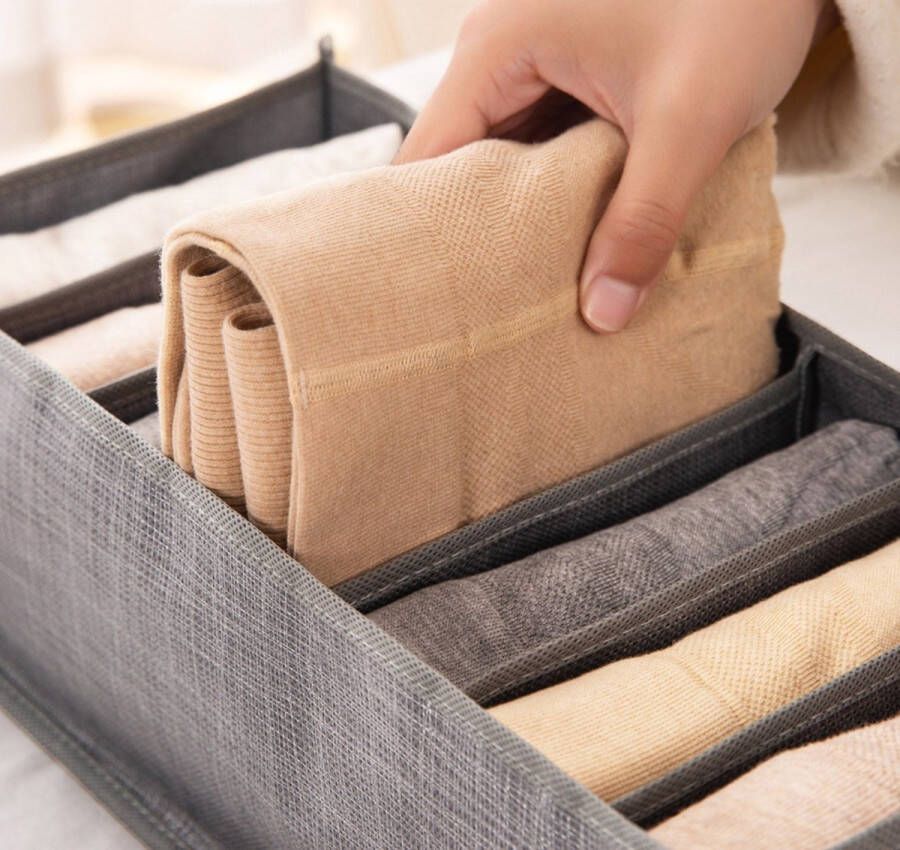 Kleding organizer opbergsysteem kledingkast broeken ruimtebesparend opbergbox kast