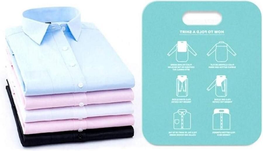 Kleding vouwplank voor volwassenen Blauw Kleding organizer met plastic plank