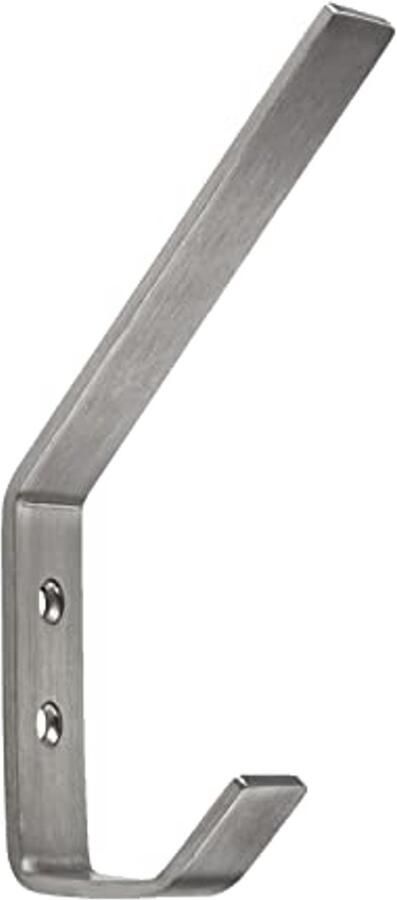 Kledinghaak ALBA moderne kapstokhaak echt roestvrij staal 142 x 20 mm hoedenhaak kapstokhaak van SOTECH