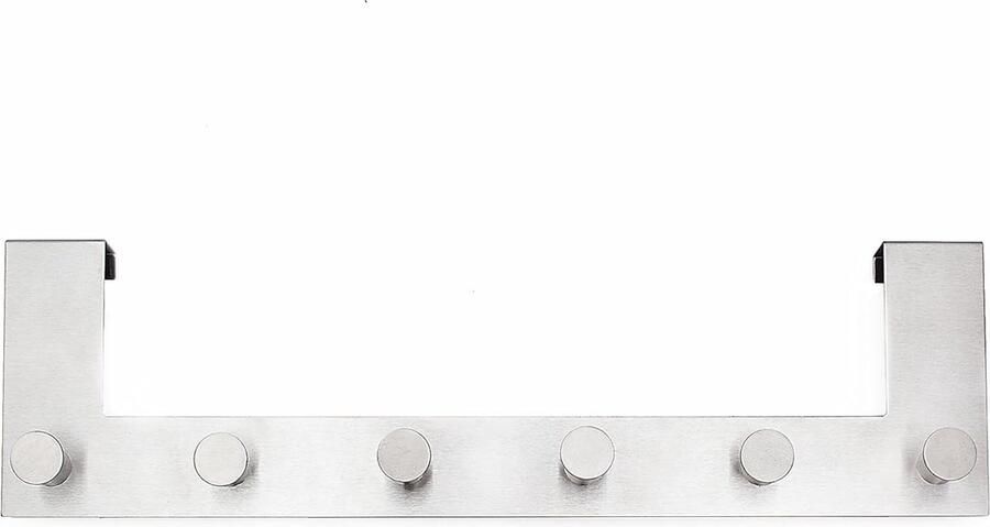 Deurkapstok ruimtebesparende deurkapstok om op te hangen met 11 haken kledinghaken deur met vilten pads witte deurhakenlijst universele deurhaken perfect voor kleine ruimtes - Foto 2