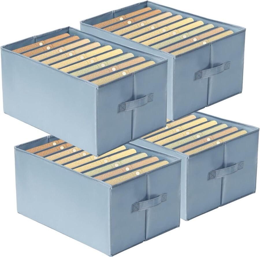 Kledingkast organizer inklapbare stoffen dozen voor opbergen jeans broeken truien wasbare organizer 44 x 28 x 225 Kledingkast