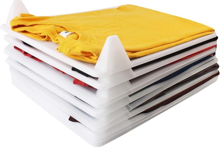 Kledingkast Organizer. Stapelbaar Robuust Vochtwerend Anti-rimpel. Overhemden in Lade Kasten Closet Kleding Schuifladen Planken. 10 stuk pack. Opruimsysteem voor T-shirts kledingkast