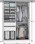 Kledingkast Slaapkamer Zwart Bruin 133cm-Schuifdeur-Spiegel-Lades-Kledingkasten-Schuifdeurkast-Garderobekast - Thumbnail 1