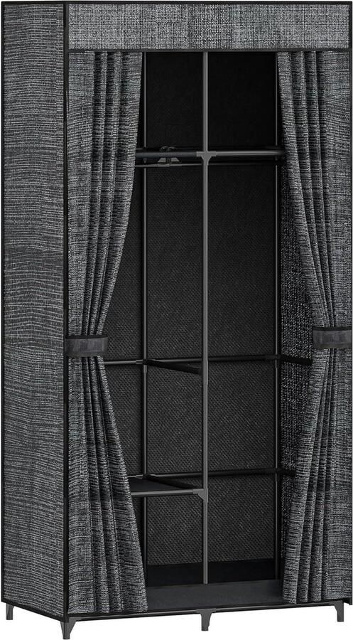 Uitbreidbare Kledingkast Organizer Rek Verstelbare Planken voor Organisatie en Opslag Geen Boor Locker Opbergrek Badkamer en Kledingkast Organisator 16.5 inch Breed (30-40 cm 118-157 inch) Kledingkast - Foto 13