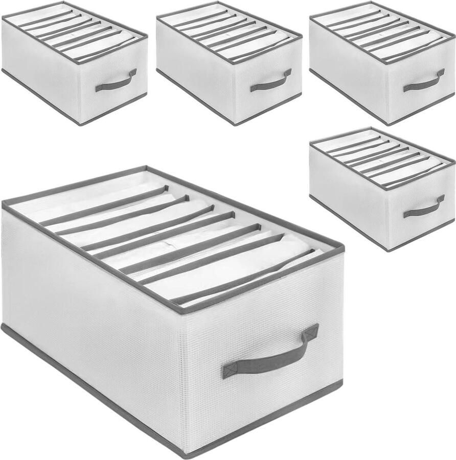 Kledingkastorganizer lade-organizer opvouwbaar 8 vakken broeken T-shirts 40 x 25 x 20 cm Kledingkast