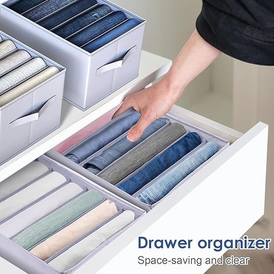 Kledingkastorganizer set van 2 broekorganizers voor kledingopslag. Perfect voor het organiseren van jeans broeken en overhemden
