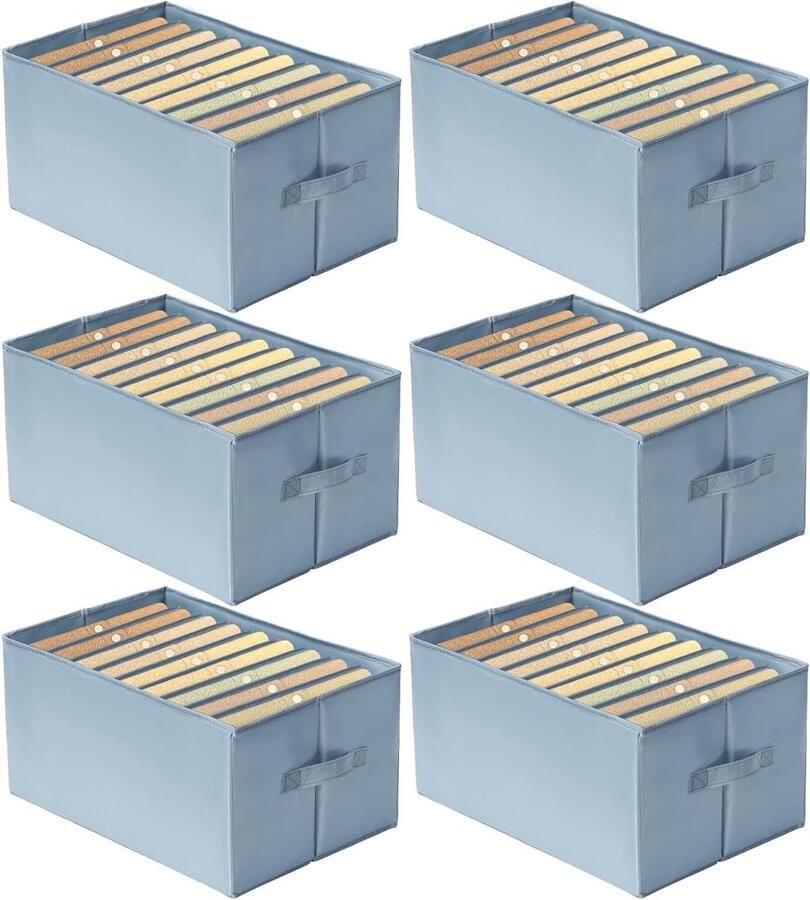 Kledingkastorganizer voor kleding Inklapbare stoffen dozen Opbergen van jeans broeken T-shirts Wasbare organizer 44 x 28 x 225 Kledingkast