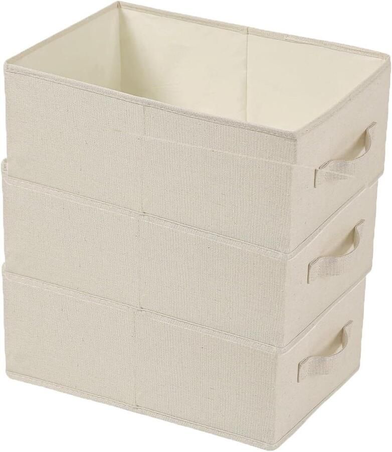 Kledinglade organisatoren Opvouwbare opbergdozen voor kledingkast Lade verdelers 3 stuks (rechthoekig)