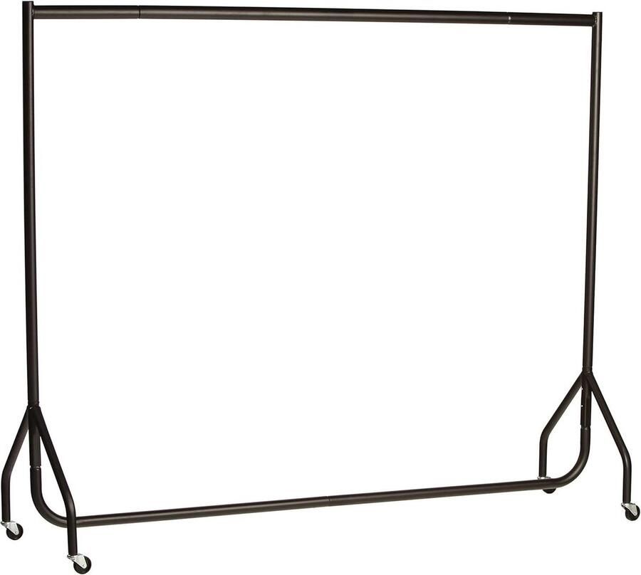 Kledingrail Heavy Duty 6 ft lang x 5 ft hoog Superieure kwaliteit zwart met zoekwoorden: kledingrail heavy duty kledingrek