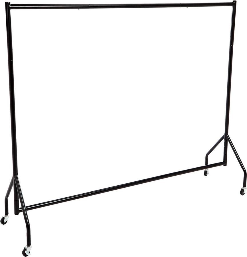 Kledingrek 182 x 152 m zwart Stabiel en ruimtebesparend