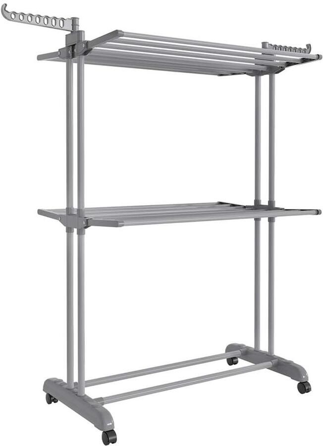 Kledingrek 4 niveaus 63 5 x 128 x 173 cm duifgrijs